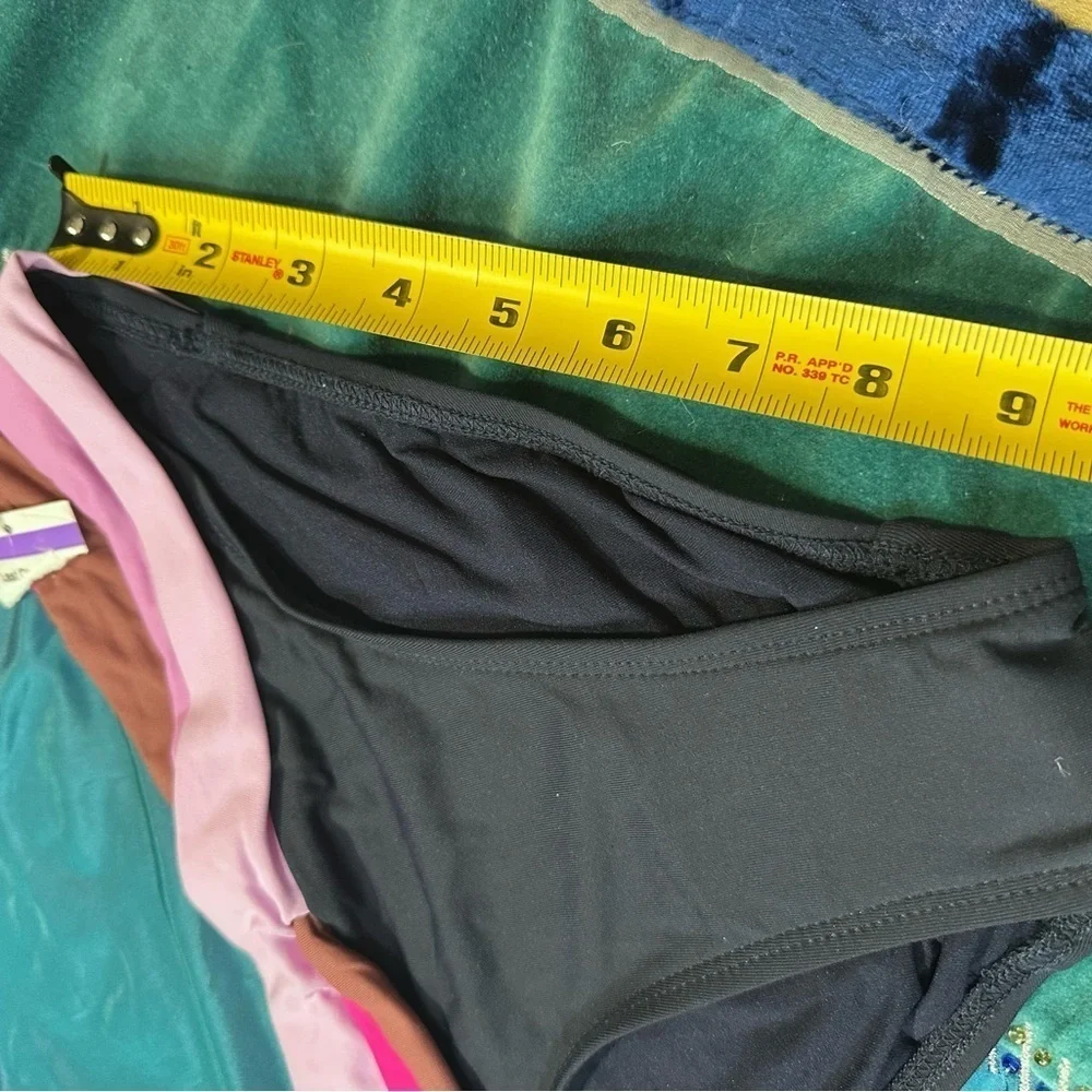 Women’s swimsuit Bottoms Robin Piccone Blue and Pink Bikini Swimwear Small 4342